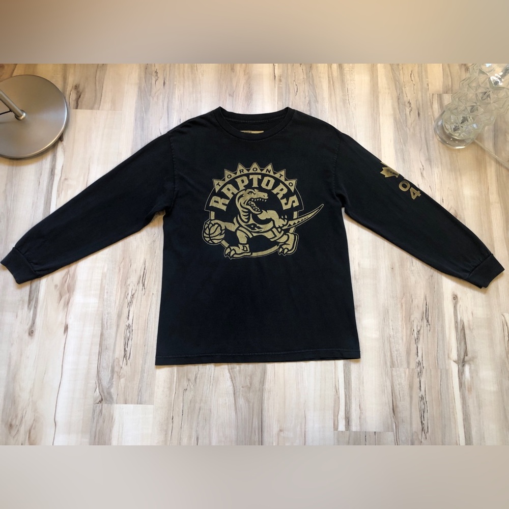 OVO Toronto Raptors 2014 Drake Night Shirt Womens L Black Gold 416 Long Sleeve - Picture 3 of 15
